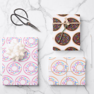 Feuille De Papier Cadeau Saupoudrer les beignets
