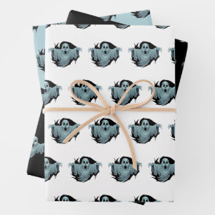 Feuille De Papier Cadeau Scary Haunting Ghost