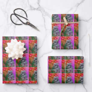 Feuille De Papier Cadeau Schnauzer Chien Chien Chien Chien Animal Art   