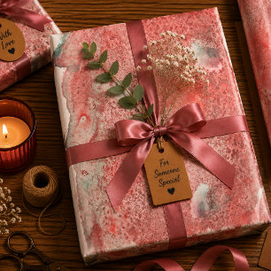 Feuille De Papier Cadeau Sédiment Écarlate