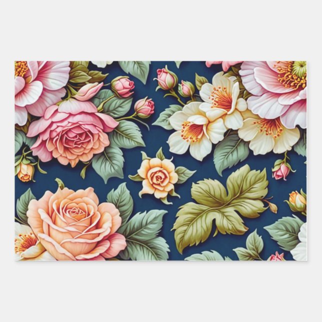 Feuille De Papier Cadeau  Set de papel para envolver regalos (Devant)