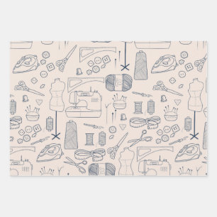 Feuille De Papier Cadeau Sewing 