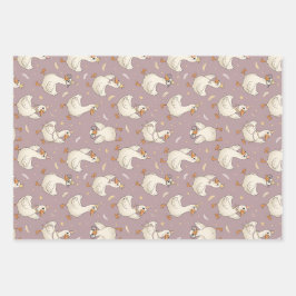 Feuille De Papier Cadeau Silly Goose Party – Quirky Birthday Design