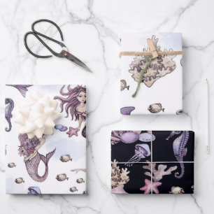 Feuille De Papier Cadeau Sirènes