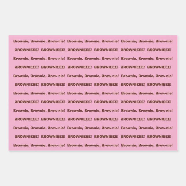Feuille De Papier Cadeau SKZ BROWNIEEE! Gift Wrap (Devant)