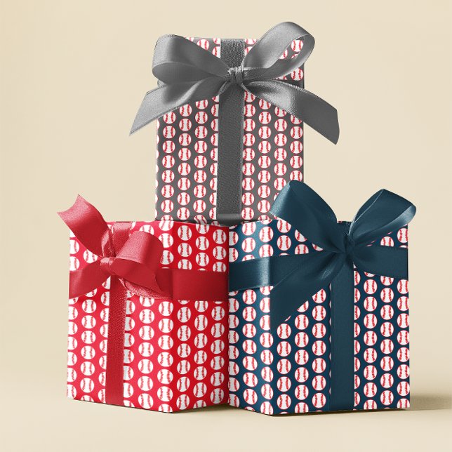 Feuille De Papier Cadeau Soirée de baseball (Créateur téléchargé)