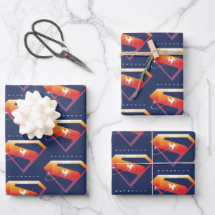 Feuille De Papier Cadeau Soleil Tourner Superman Shield