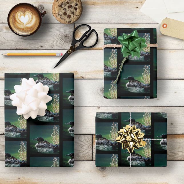 Feuille De Papier Cadeau Sortie de la famille Loon (Créateur téléchargé)