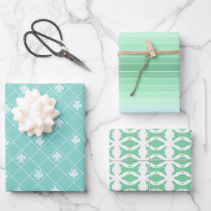 Feuille De Papier Cadeau Sous la mer