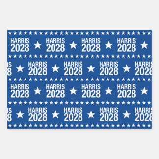 Feuille De Papier Cadeau Soutien à l'élection de Harris 2028 Kamala pour Pr