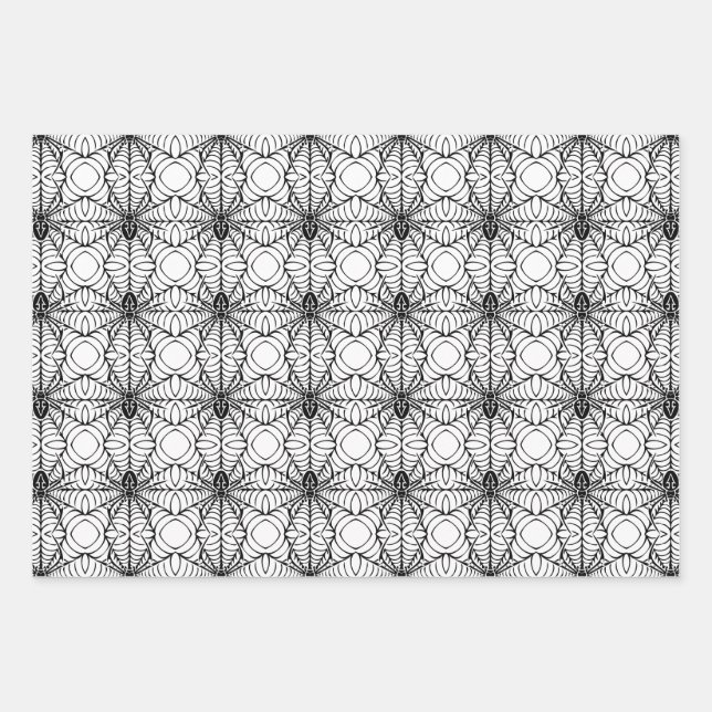 Feuille De Papier Cadeau Spider et Web (Devant)