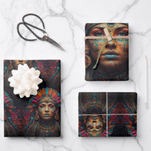 Feuille De Papier Cadeau Spirit Realms - Mystical Native American Imaginair