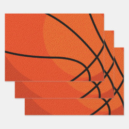 Feuille De Papier Cadeau Sports de basket