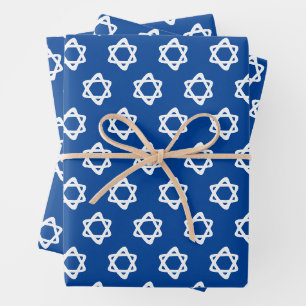 Feuille De Papier Cadeau Star of David Jewish Bar Mitzvah Hanoukka Simple