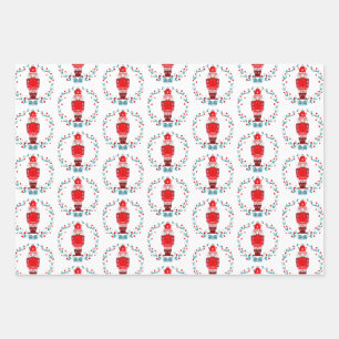 Feuille De Papier Cadeau Sticker rond classique à clé T-shirt NutCracker