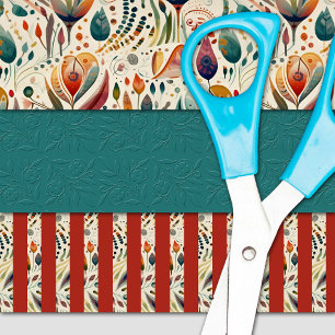 Feuille De Papier Cadeau Style Boho coloré Anniversaire ou autre occasion