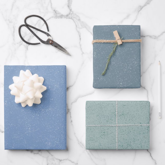Feuille De Papier Cadeau Style Denim  (Recto)