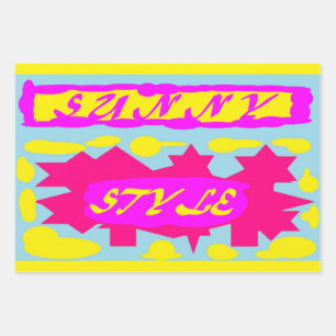 FEUILLE DE PAPIER CADEAU STYLE ENSOLEILLÉ CONCEPTION ROSE LÉMON BLEU