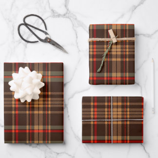 Feuille De Papier Cadeau Subtle Folk Anglais Plaid