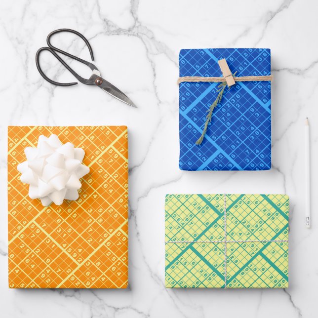 Feuille De Papier Cadeau Sudoku Puzzles (Recto)
