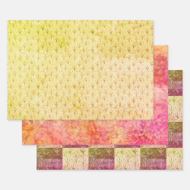 Feuille De Papier Cadeau Suivi des oiseaux d'automne (Lot)