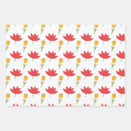 Feuille De Papier Cadeau Summery floral wrapping paper