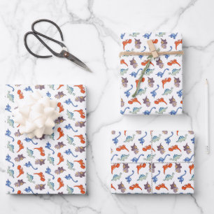 Feuille De Papier Cadeau Super Cute Dinosaur