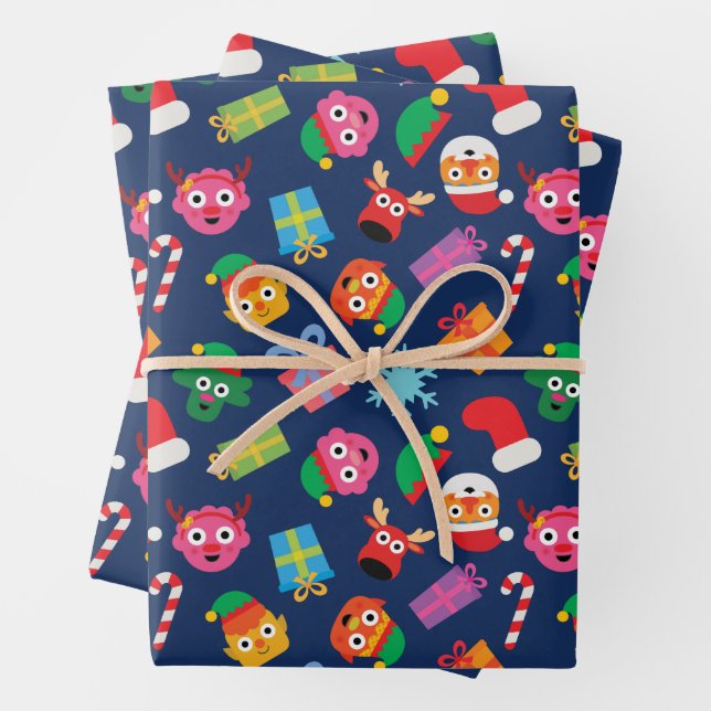 Feuille De Papier Cadeau Super Simple Noodle et Pals Holiday (En situation)