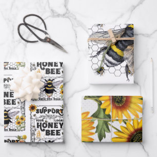 Feuille De Papier Cadeau Support Your Local HoneyBee - Wrapping Paper