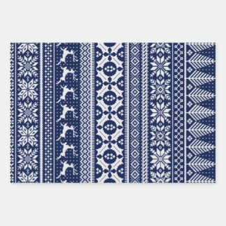 Feuille De Papier Cadeau Sweat Fair Isle Knit