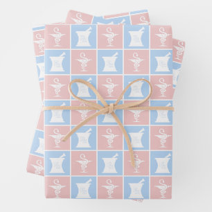 Feuille De Papier Cadeau Symbole de pharmacie   Pharmacy Pharmacy Motif