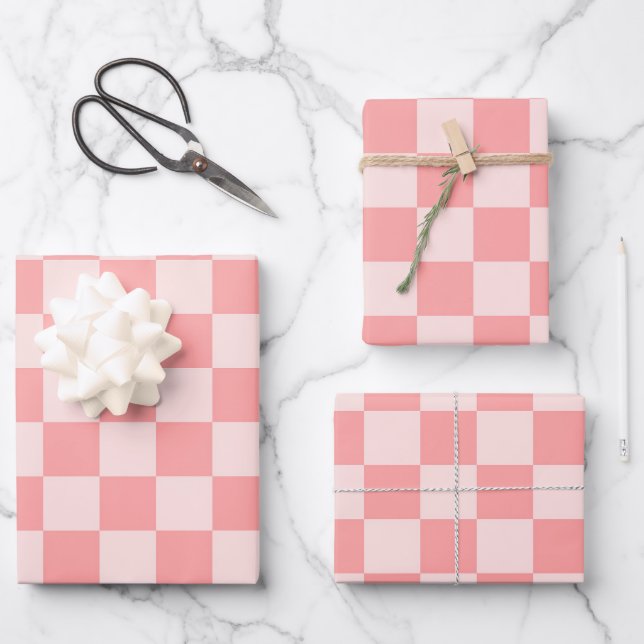 Feuille De Papier Cadeau Tableau de bord rose (Recto)