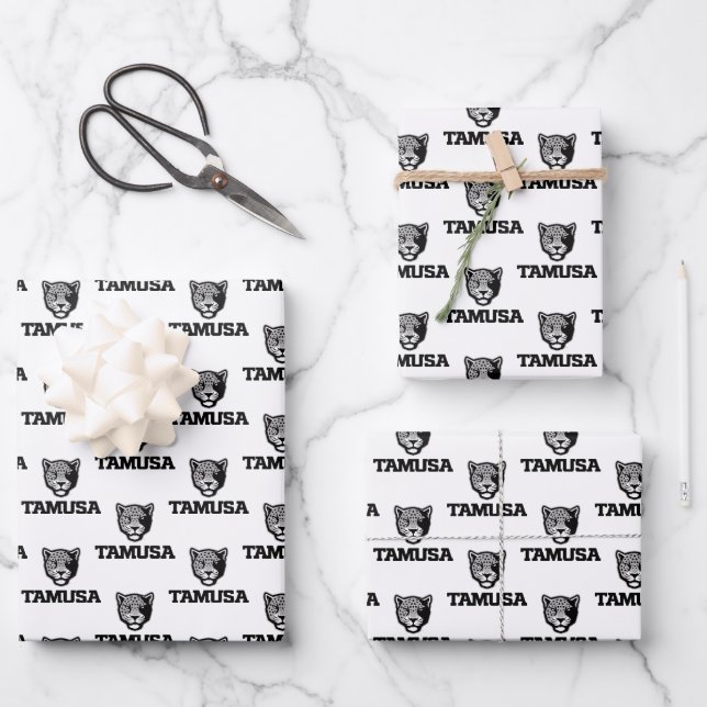 Feuille De Papier Cadeau TAMUSA Jaguars (Recto)