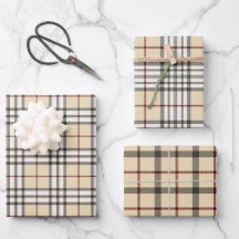 Tan and White Buffalo Plaid En vichy en série 3