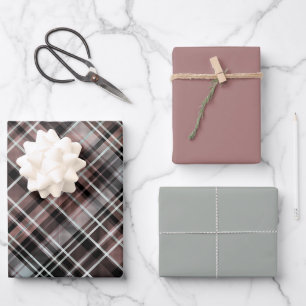 Feuille De Papier Cadeau Tartan plat classique