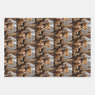 Feuille De Papier Cadeau Ted. E. Ours