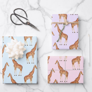 Feuille De Papier Cadeau Tendance Moderne Moderne Safari Animaux de la Jung