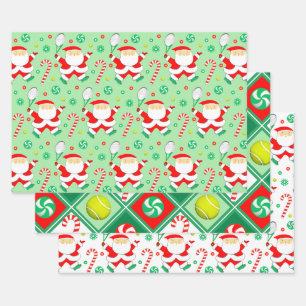 Feuille De Papier Cadeau Tennis Noël cadeau de vacances