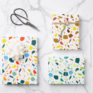 Feuille De Papier Cadeau Terrazzo