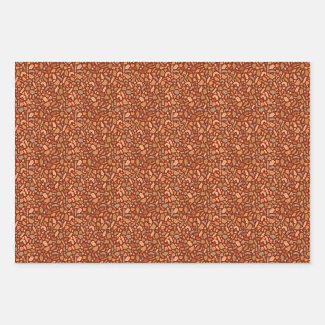 Feuille De Papier Cadeau Terrazzo du désert par Ehpopoki (Devant)