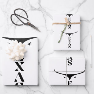 FEUILLE DE PAPIER CADEAU TEXAS FIDE