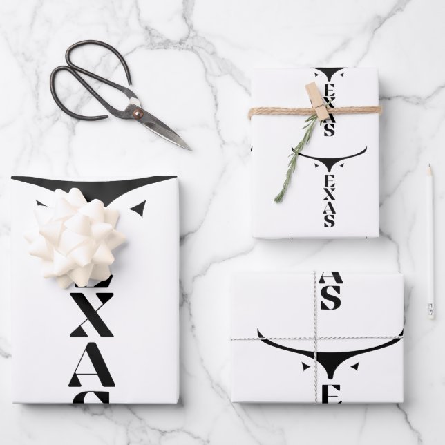 FEUILLE DE PAPIER CADEAU TEXAS FIDE (Recto)