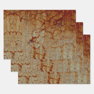Feuille De Papier Cadeau Texture Rouille Vintage rouille rustique Découpag