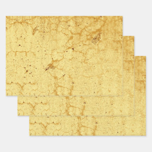 Feuille De Papier Cadeau Texture Vintage Jaune Antique Rustique Découpage