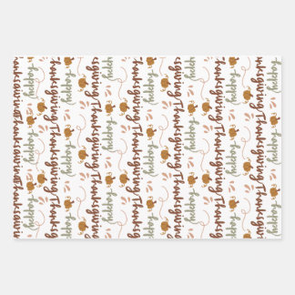 Feuille De Papier Cadeau Thanksgiving Gift Wrap – Celebrate in Style