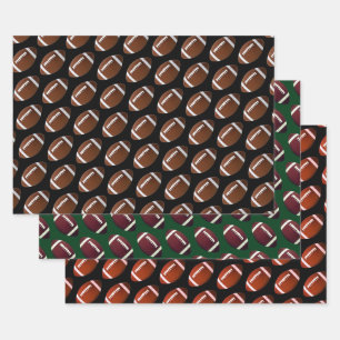 Feuille De Papier Cadeau Thème de football américain
