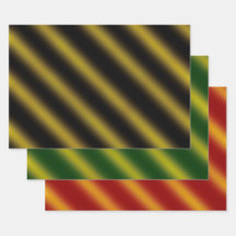 Thème de Noël Wavy Gold & Noir, Vert, Rouge