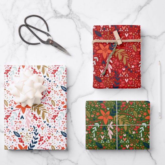 Feuille De Papier Cadeau Thème Noël (Recto)