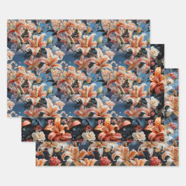 Feuille De Papier Cadeau Tiger Lilly Collection 3 x