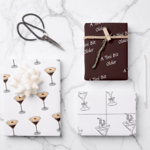 Feuille De Papier Cadeau Tini Bit Ancien - Thème Espresso Café